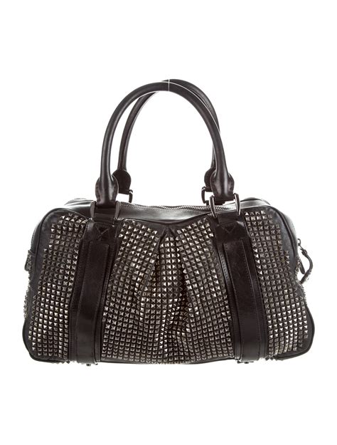 burberry her pouch|Burberry studded leather knight bag.